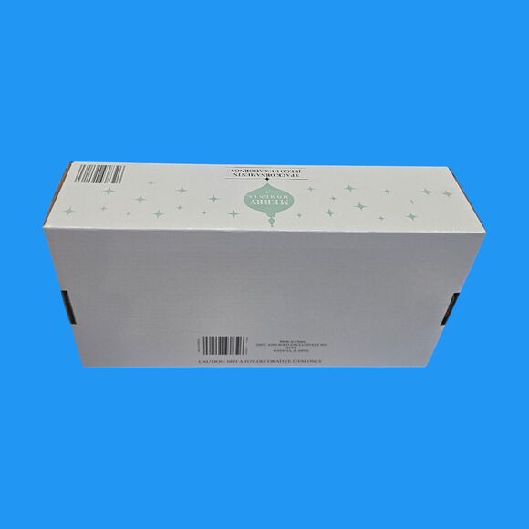 NEW Sealed Aldi Christmas Merry Moments 3 Pack Holiday Blown Glass Ornament Set - Picture 3 of 3